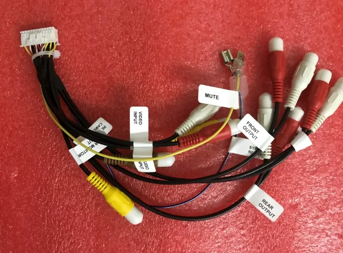 

24 Pin Plug Car Stereo Radio RCA Output Wire Harness Wiring Connector Adaptor Cable for Pioneer AVIC-F900BT and AVICF90BT