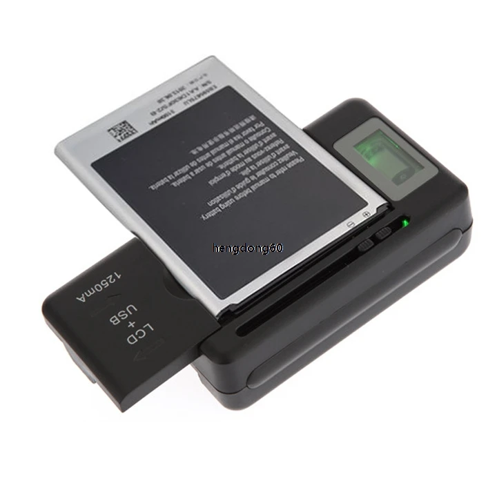 Mobile LCD Universal Battery Charger Indicator Screen For Cell Phones USB Port US Plug SV000574H | Электроника
