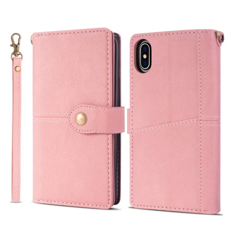 Wallet Case for iPhone XS Case Leather Vintage Flip Cover for iPhone 6 6s 7 8 Plus X XR XS Max Cases Card Holder Multi Function (30)
