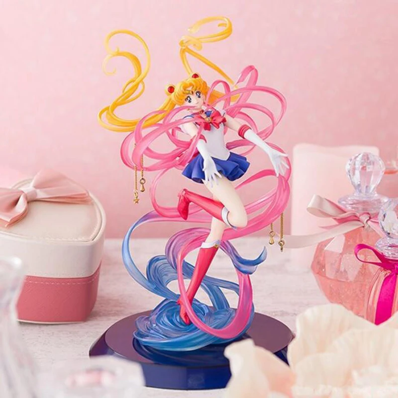 

Pretty guardian 25cm anime model figure Sailor Moon collection action painted toys figures Christmas gift with box F7057