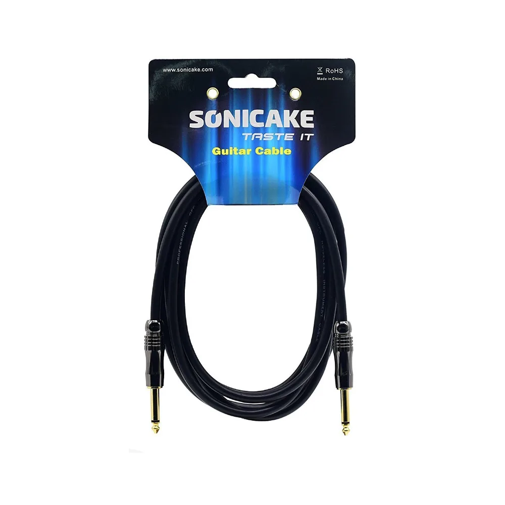 

Sonicake 3M/10ft Quality Instrument Straight 1/4'' Plugs Strap Solder Joints Premium Material QGC-03