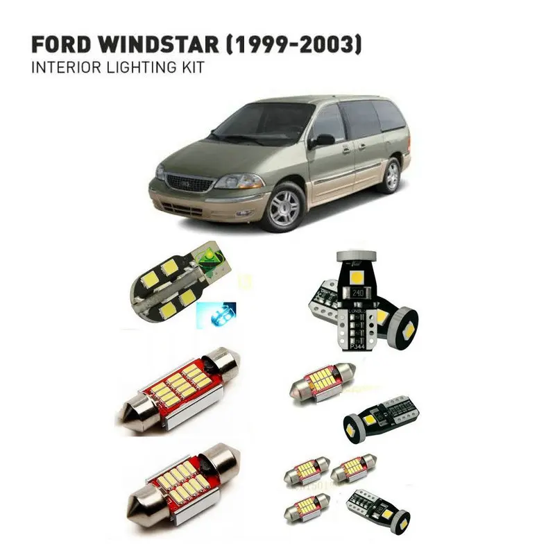 Led interior lights For Ford windstar 1999 2003 14pc Led Lights For