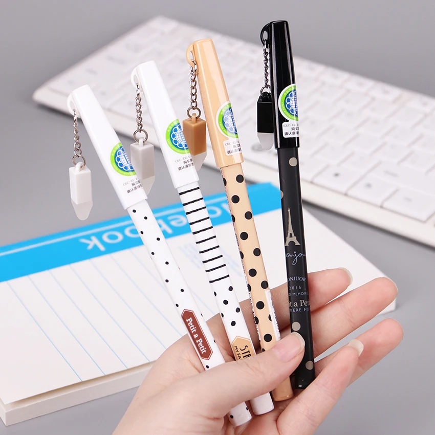 Coloffice 4PCS 0.5mm Cute Kawaii Plastic Erasable Gel Pens Creative