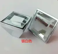 5色スクエアレンズhaploporeダイヤモンドクリスタル合金ドア引き出しキャビネットワードローブプルハンドルノブドロップ配送卸売