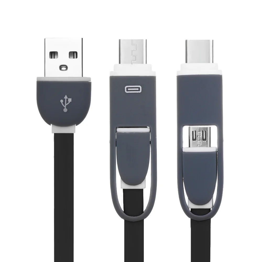 2 в 1 кабель для зарядки адаптер цифровой USB 3 Type C к Micro конвертер передачи данных