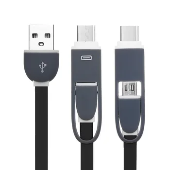 

2 In 1 Charging Cord USB-C Adapter Digital USB 3.1 Type-C to Micro USB Converter Data Charger Cable Smartphone Accessories