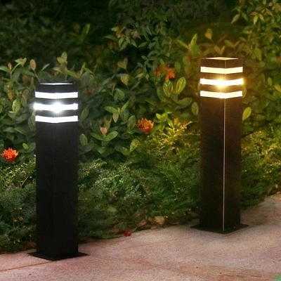 

garden park LED pole lamp light outdoor porch light lamp passage walkway rod bollard LED lawn post light lamp light
