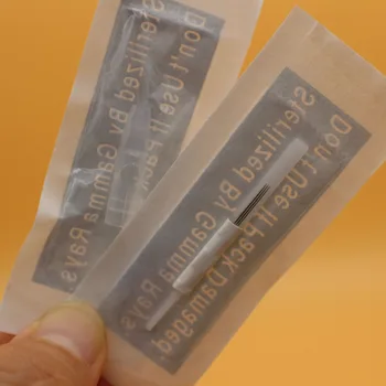 

50Pcs 3 Flat Tattoo Needle with 50 pcs Needle Tips Permanent Makeup Needles For Biotouch Merlin Tattoo Machine Eyebrow Lip