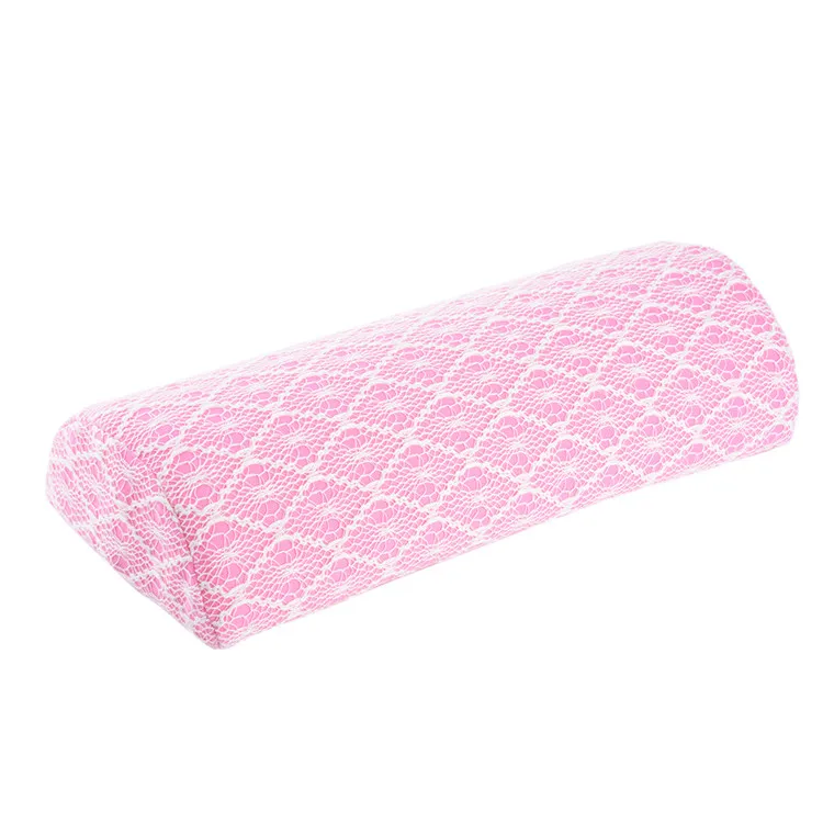 Hot Sale 1 PC Lace Hand Pillow Soft Hand Cushion Rest Pillow Manicure Care Nail Art Tools Design Column Semicircular Nail Salon - Цвет: 8