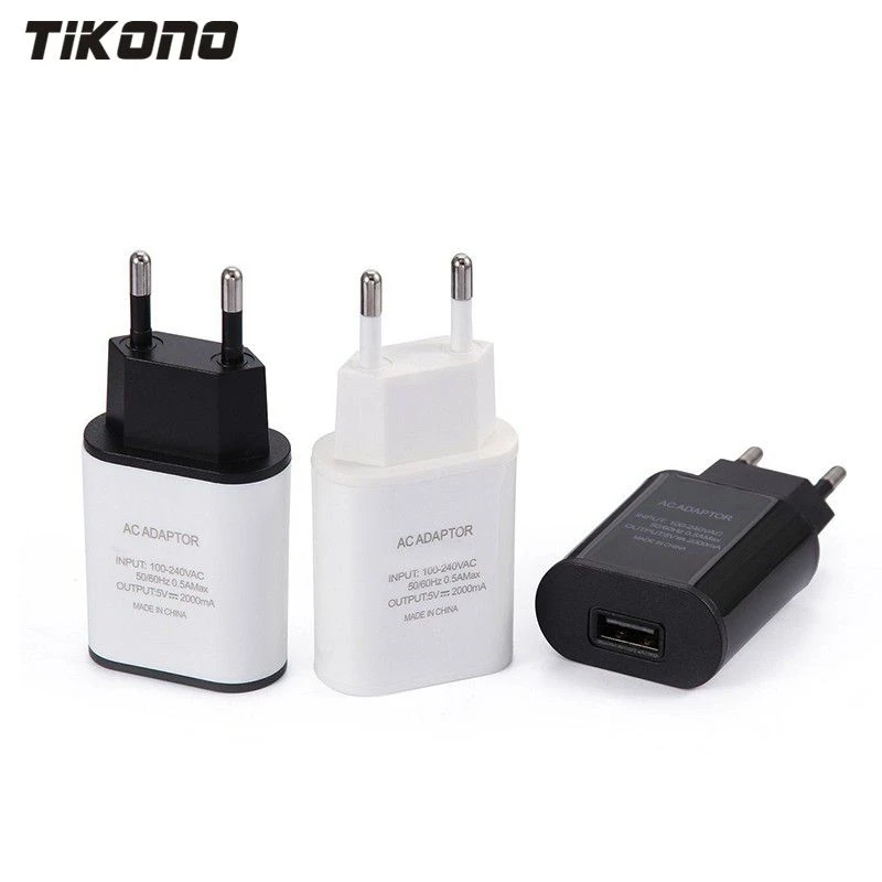 أعلى جودة 5 V 2A الاتحاد الأوروبي التوصيل USB شاحن سريع الهاتف المحمول السفر الحائط محول الطاقة ل فون 6 6 s 7 زائد سامسونج S7edge Xiaomi