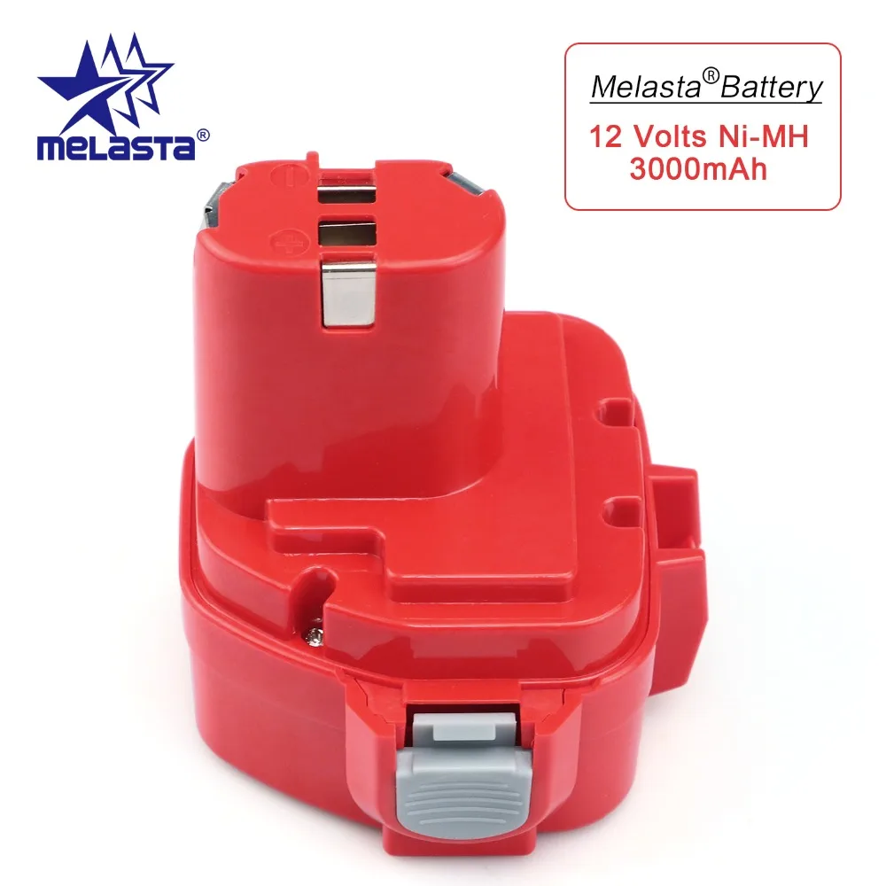 MELASTA обновления 12 v 3000 mAh NIMH Замена Батарея для Makita 1220 PA12 1222 1233 S 1233SA 1233SB 1235 1235A 1235B 192598-2