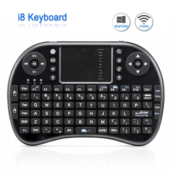 

Original i8 Mini Rechargeable Wireless Keyboard 2.4G English Russian Version Air Mouse Touchpad Handheld For Android TV Laptop