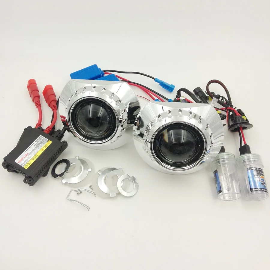 2.5inch HID Bi xenon Projector Headlight Lens LHD RHD +xenon HID full