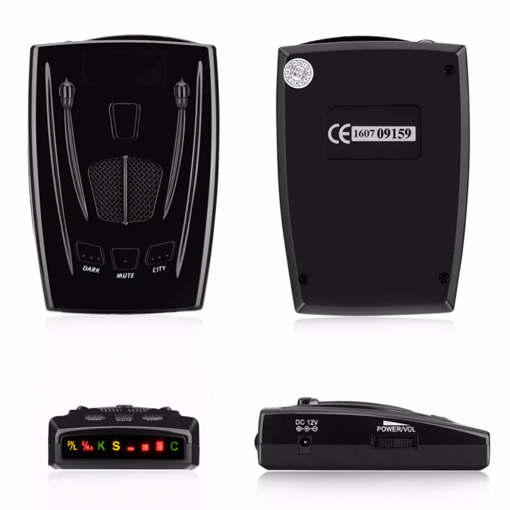 12V Car Full Frequency Radar Detector Russia 16 Brand LED Display Laser