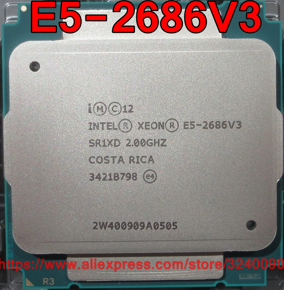 Intel Xeon Cpu E5-2686v3 Qs Version 2.00ghz 18-cores 45m 120w Lga2011-3 ...