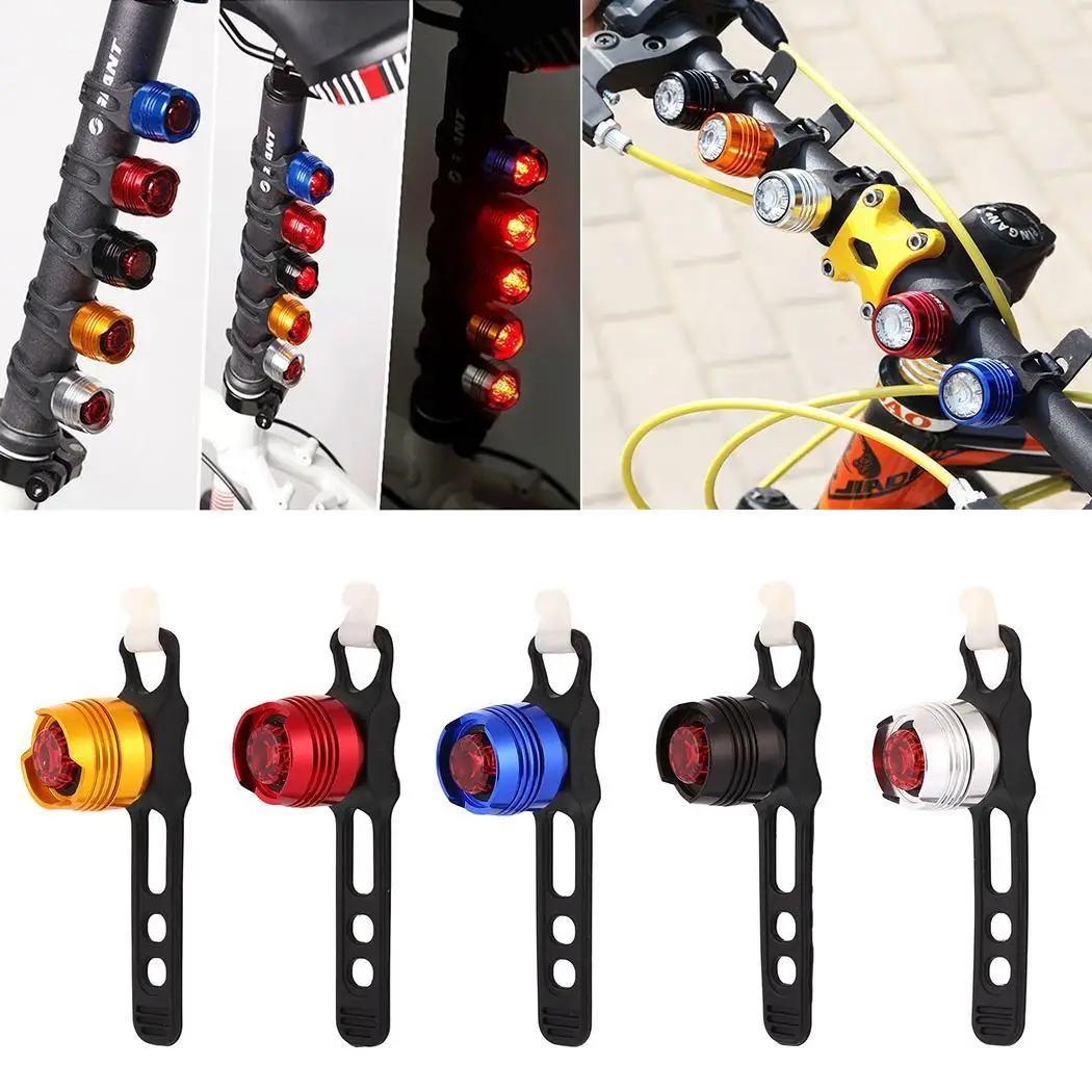 

LED Waterproof Bike Bicycle Cycling Front Rear Tail Helmet Red Flash Lights Safety Warning Lamp Cycling Safety Caution Light