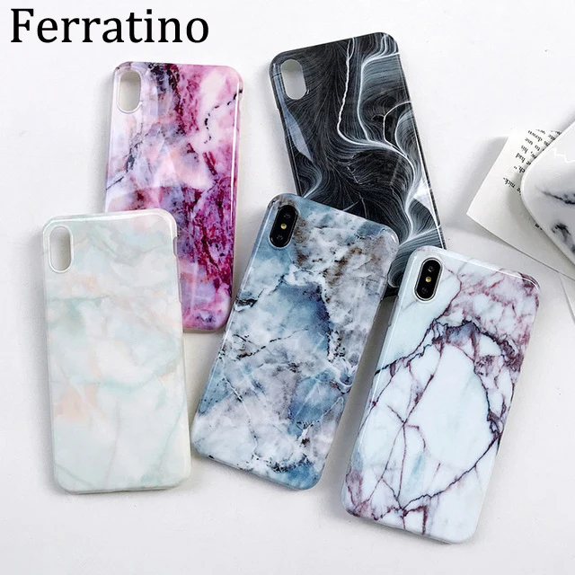 

Luxury Marble Case For iPhone 7 Case Soft Silicone Back Cover For iPhone 6 6S 7 Plus 8 Plus Coque iPhone X XR XS Max Case Cover