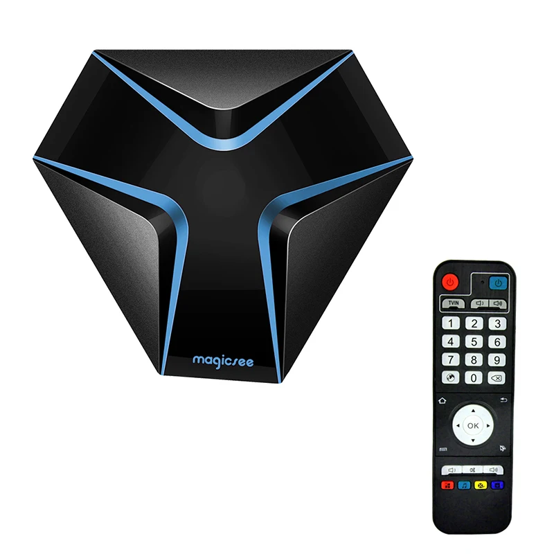 2018 Newest Promotion Magicsee Iron Android 7.1 Tv Box Amlogic S905x Quad Core 2gb/16gb Wifi 4k OTA Update photo