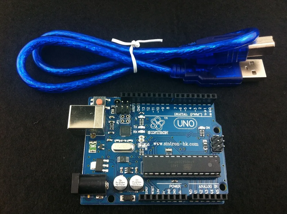Плата разработки Arduino Uno R3 Rev3 ATmega328P ATMEGA16U2 AVR + USB кабель справочные PDF файлы для