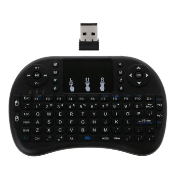 

English 2.4GHz Wireless i8 Keyboard Touchpad Fly Air Mouse For Android TV PS3