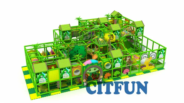 Лучший дизайн тематические элементы джунгли многофункциональное детское оборудование для игровой площадки в помещении IP-003B