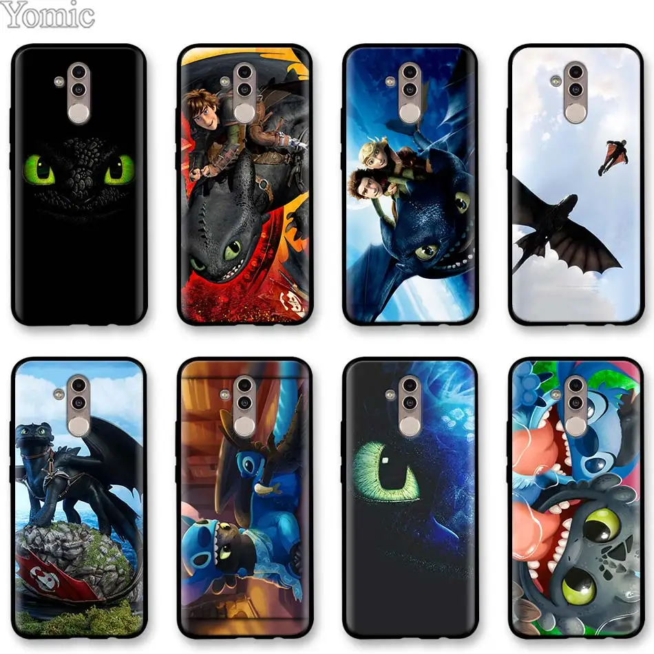

How to Train Your Dragon Toothless Black Soft Case for Huawei Mate 10 20 Lite P20 P30 Pro P30 Lite Honor Y7 Y9 2019 Case Cover