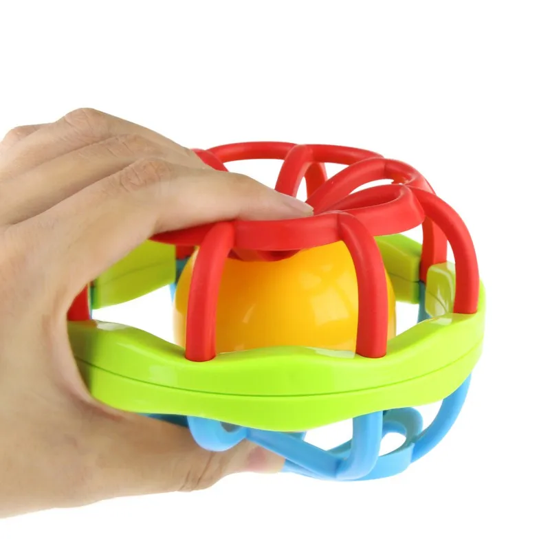 Newborn Baby Soft Rattles Fitness Fun Little Loud Bell Ball Grasping