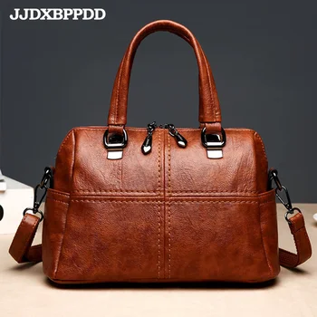 

JJDXBPPDD 2019 Vintage Women's Handbags Famous Fashion Brand Retro Shoulder Bags Ladies Totes Simple Women Messenger Bag