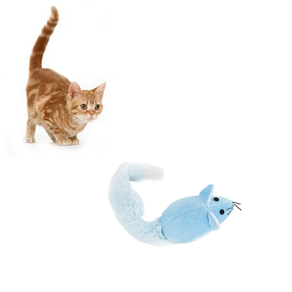 

2018 New Rat Animal Toy Pet Plush Chew Toy Mouse With Catnip Cat Clean Teeth Training Tool K5
