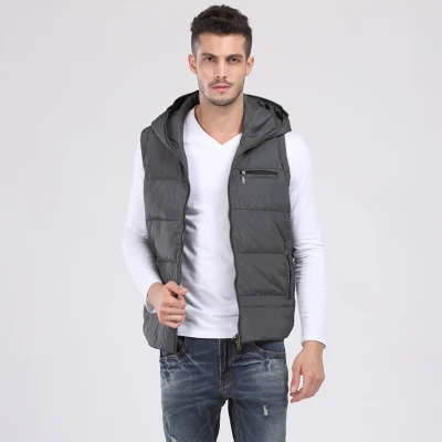 new arrival Fashion with a hood down vest men's obese male fashion plus ...
