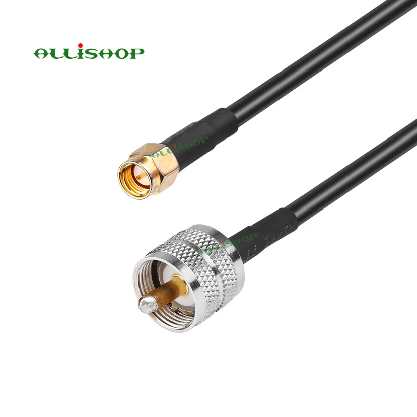 

RF LMR200 SMA Male to UHF Male SO239 PL-259 Digital UHF Jumper Cable for Yaesu Kenwood ICOM Antenna Analyzer 1M 3M 6M 9M 12M 15M