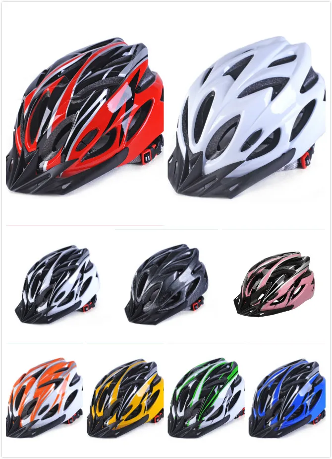 

012 Ordinary Cycling Helmet Safty integrally-molded Ultralight Light with18 holes Insect net equipped 56-62cm suit for man woman