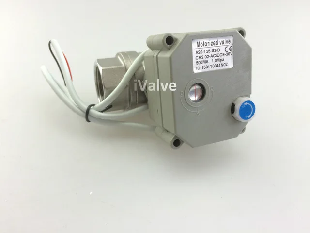 DN15-32 DC24V 2 Way полный диаметр моторизованный шаровой клапан NPT/BSP SS316, 3 проводной Контроль Электрический шаровой клапан CR3-01