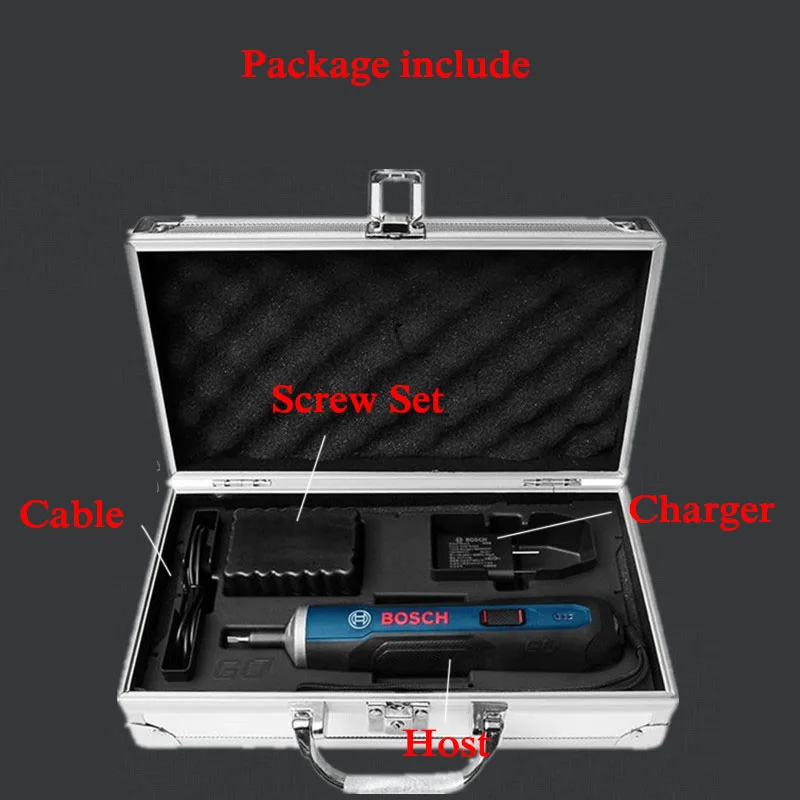 Aluminum alloy Power Tool set For BOSCH GO Mini Electrical Screwdriver 3.6V Li-ion Battery Rechargeable Drill
