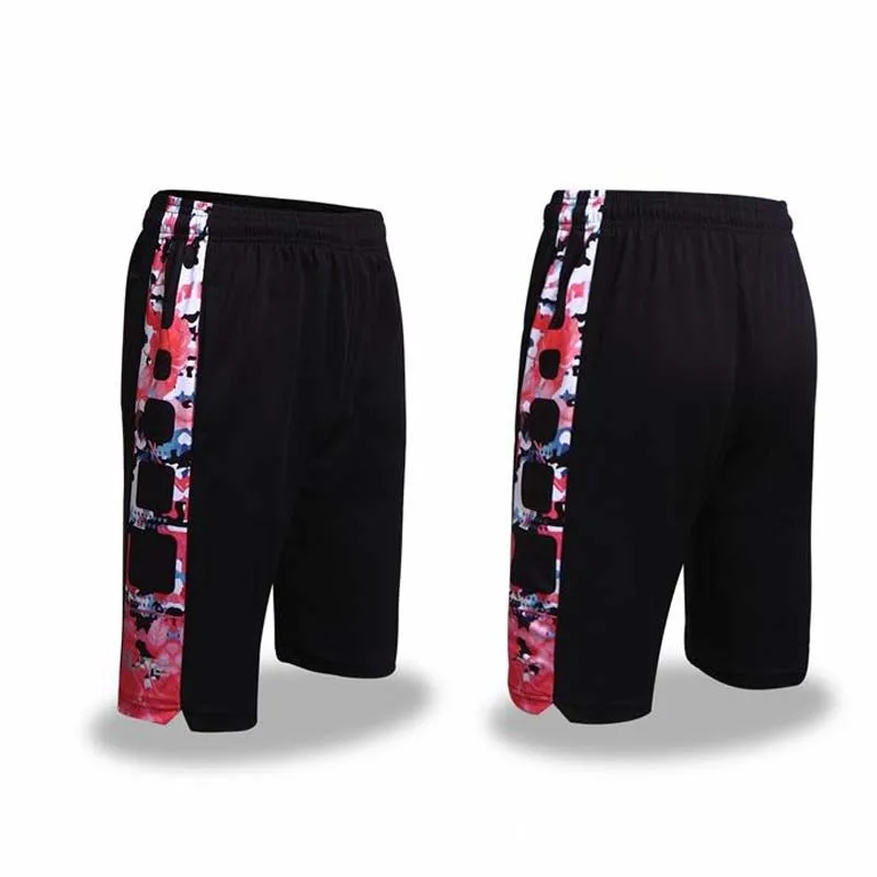 Лето г. открытый бренд Спорт Jogger облегающие шорты training бег Мужской Футбол Training фитнес шорты для женщин Баскетбол короткие - Цвет: black red