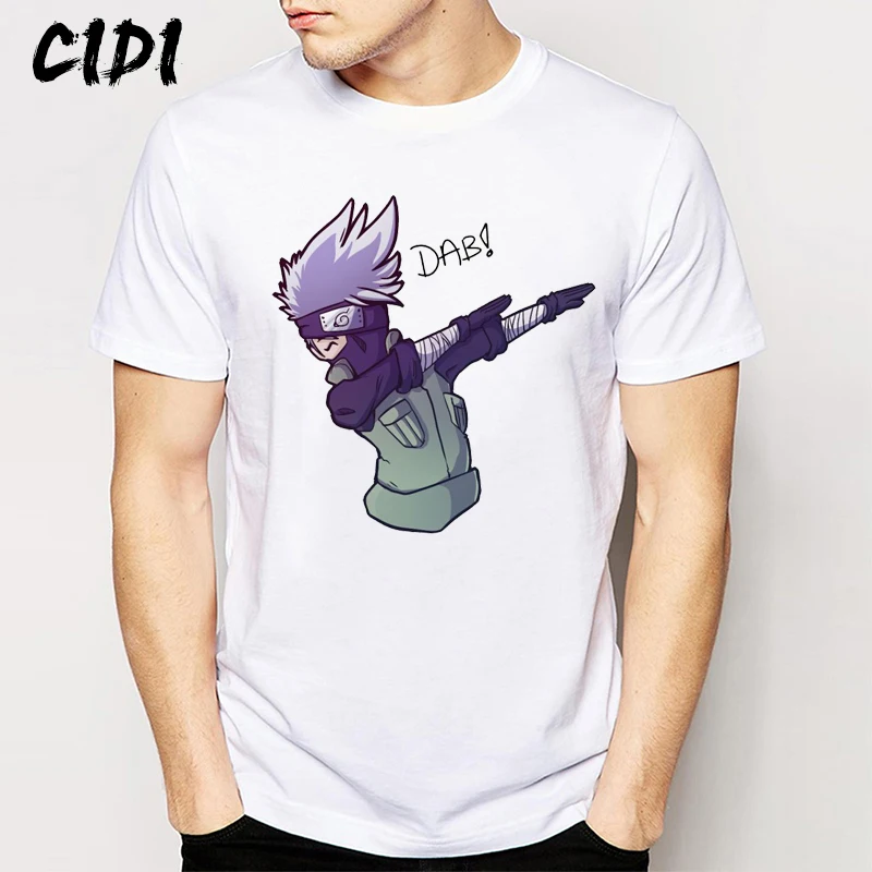 Футболка Наруто короткий рукав Для мужчин хип-хоп Slim Fit футболки Undertale мальчик