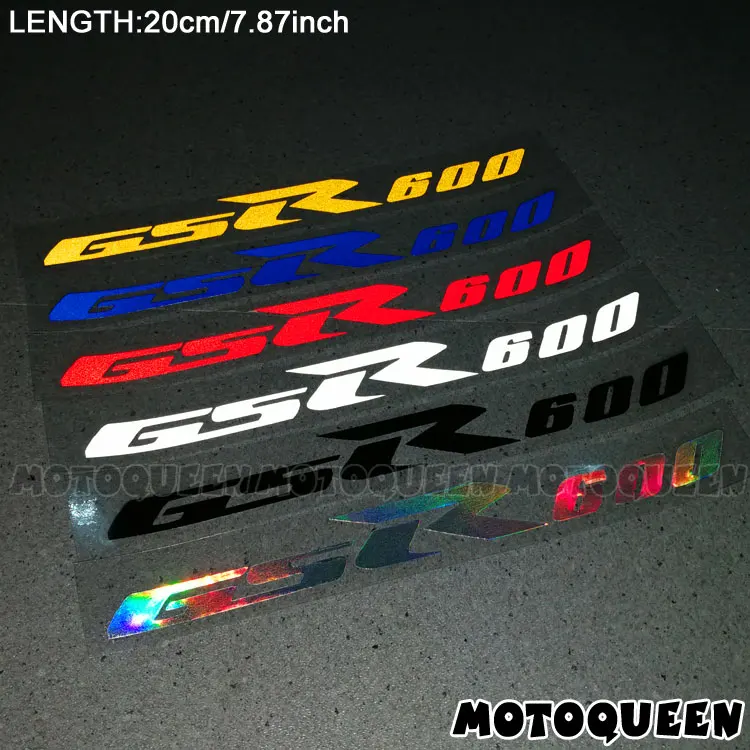 

For SUZUKI GSR600 GSR 600 750 Motorcycle Wheels Fairing Helmet Side Tank Pad Decoration Logo Label Reflective Stickers Decals
