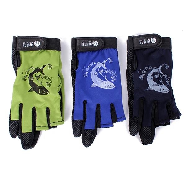 

Nice! 3 Cut Finger Skidproof Resistant Anti-Slip Pack Outdoor Tackle Gloves Random Color nx