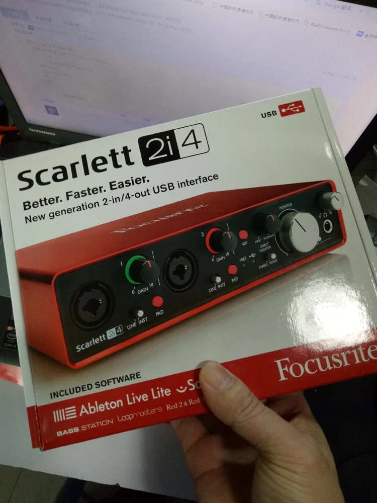 Mise A Niveau Nouvelle Focusrite Scarlett 2i4 2eme Gen Usb Audio Interface Guitare Enregistrement Carte Son 2 En 4 Out Pour Musiciens Numerique Djs Aliexpress
