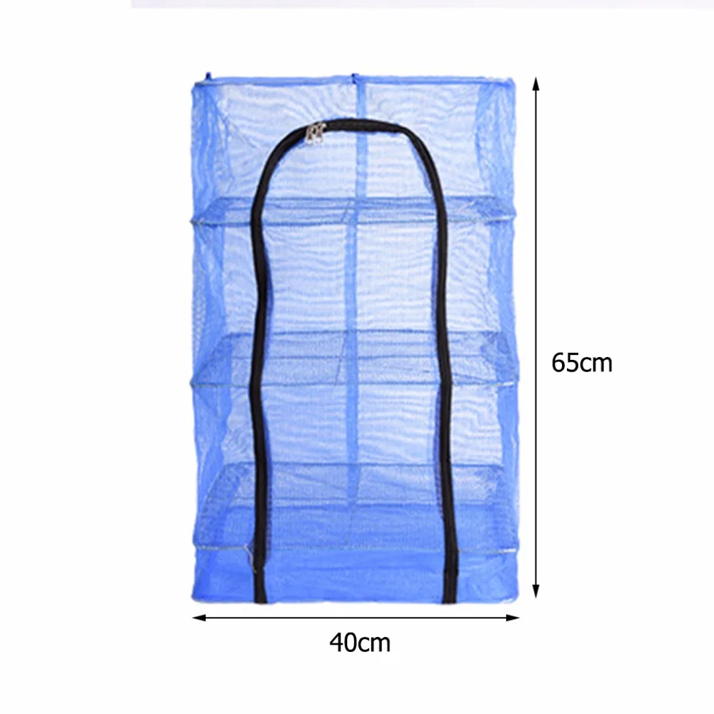 3 Слои Универсальный сачок сушилка складной висит креветки Краб Барабан Вешалка удобная сумка на молнии чистке Рыбалка инструмент Лидер продаж