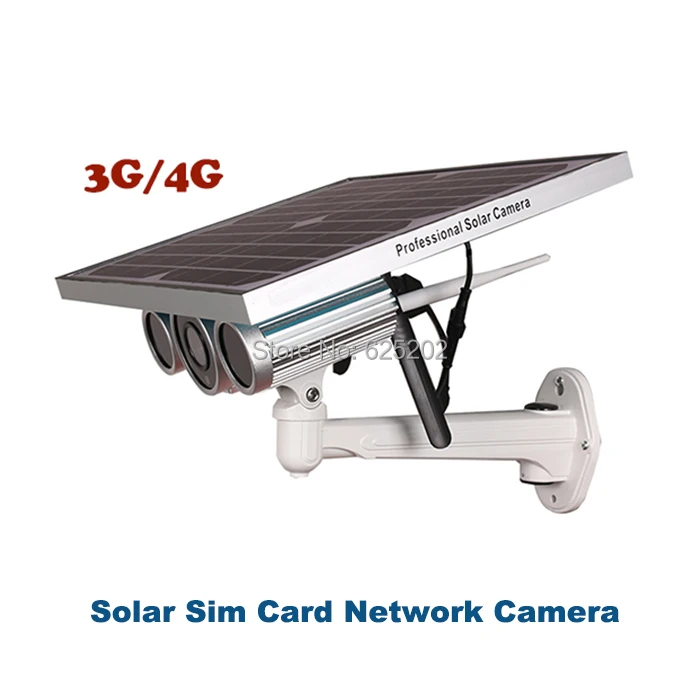 Солнечный Starlight уровня 3G 4 г sim-карты HD 720 P IP Камера Системы IP66 построен в 16 г TF карты с Wi-Fi