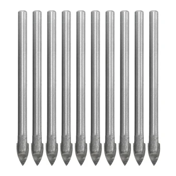

10 Pcs 6mm Ceramic Tile Marble Glass Drill Bit Set Glass Cutter Hole Saw Tools