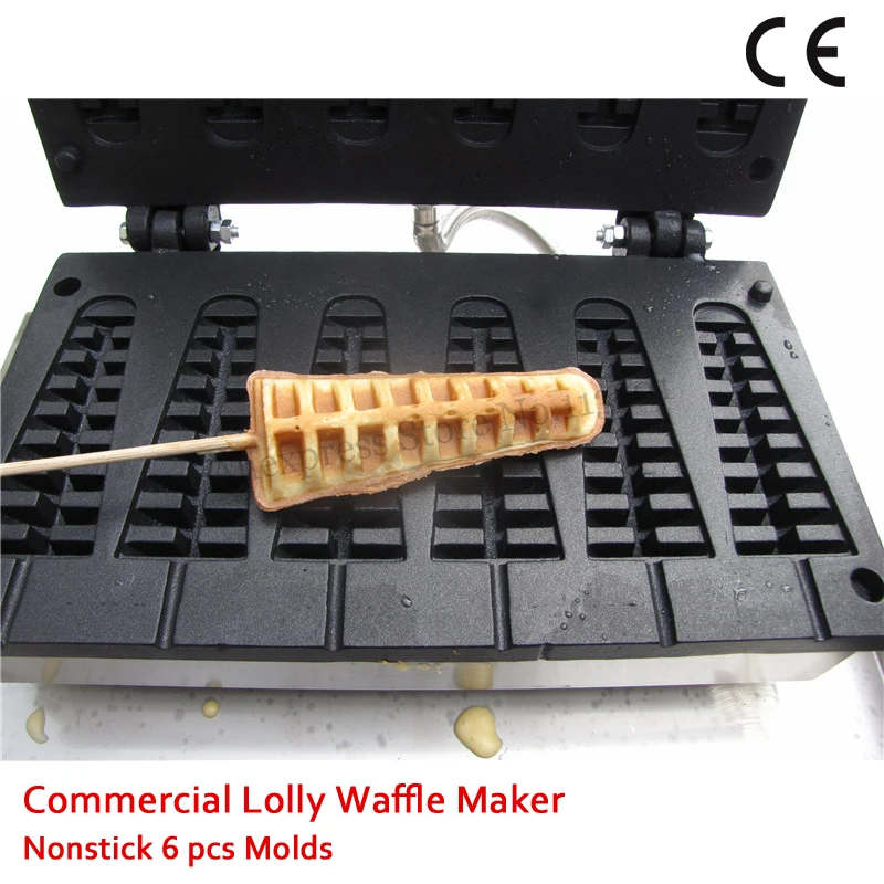 110V 220V Commercial Electric Long Waffle Baker Machine Tower-type Lolly Waffle Maker Nonstick 1500W lasko 1500w 14 oscillating ceramic electric tower space heater lack new