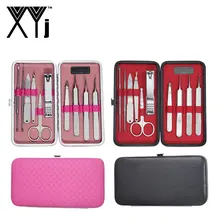 XYj 10 шт./компл. Многофункциональный Красота инструменты маникюрный набор инструмент для удаления угрей нейл-арта, инструменты для вышивки, маникюрный набор для ногтей набор Пинцет для удаления угрей