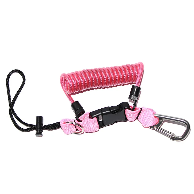 Nitescuba для дайвинга с предохранительным тросом(Quick Release спиральные шнурки и скоба для крепления для BCD rx100 tg5 D500 Камера чехол для подводной съемки - Цвет: pink