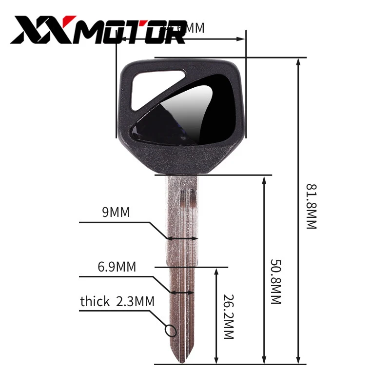Новые ключи от мотоцикла черный пустой ключ Embryo Uncut для HONDA CB400 VTEC VTEC400 CB600 CB1000 CB1300