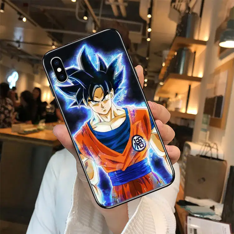 Dragon Ball Z Super DBZ Goku DBS Модный черный мягкий Уретановый Термопластик(tpu) чехол для телефона iPhone MAX XR XS X10 5 5S 5SE 6 6S 7 8 6Plus 7Plus