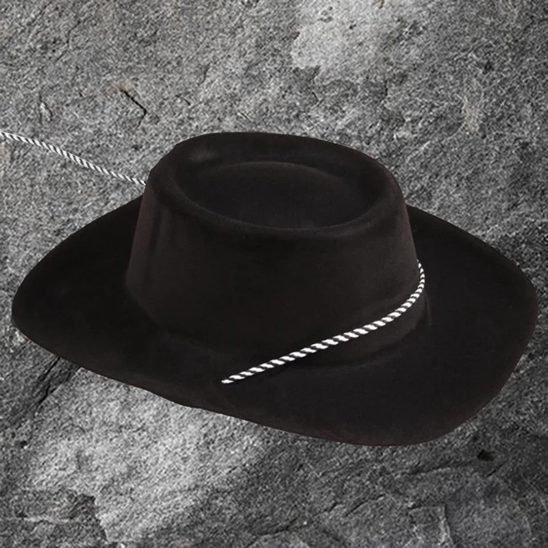 Модная Ковбойская Повседневная ковбойская шляпа из искусственной кожи в западном стиле с защитой от солнца