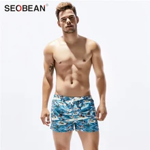 Высокое качество мужские Новое поступление летние с цветочным принтом мужские пляжные шорты для спортивных серфинга бордшорты плавки