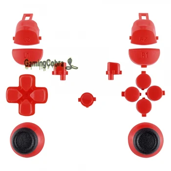 

Solid Red Thumbsticks Buttons for PS4 Pro Slim Controller CUH-ZCT2 JDM-040 JDM-050 JDM-055